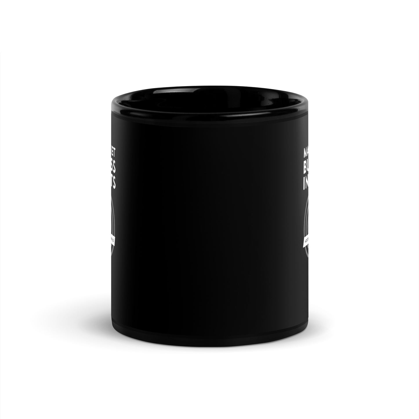 Main Street Business Insights Black Glossy Mug