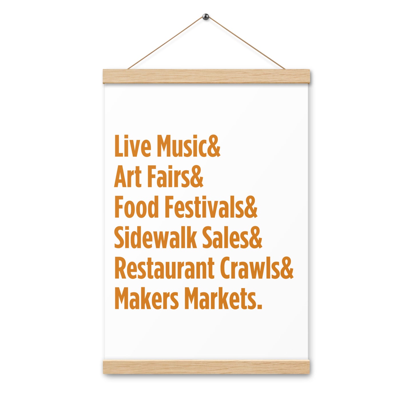 "Only on Main Street" (Events) Poster with Hangers