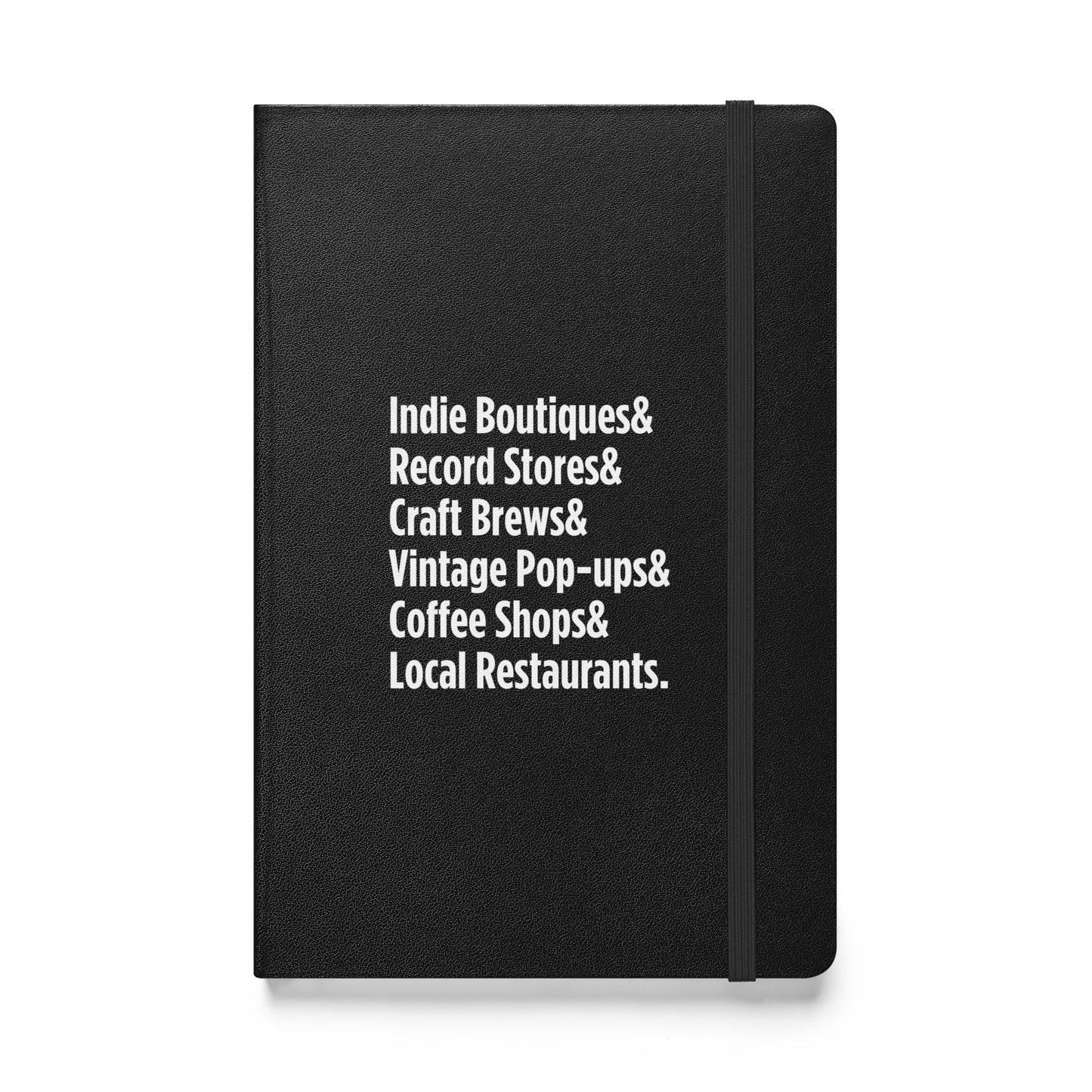"Only on Main Street" (Local Businesses) Hardcover Bound Notebook