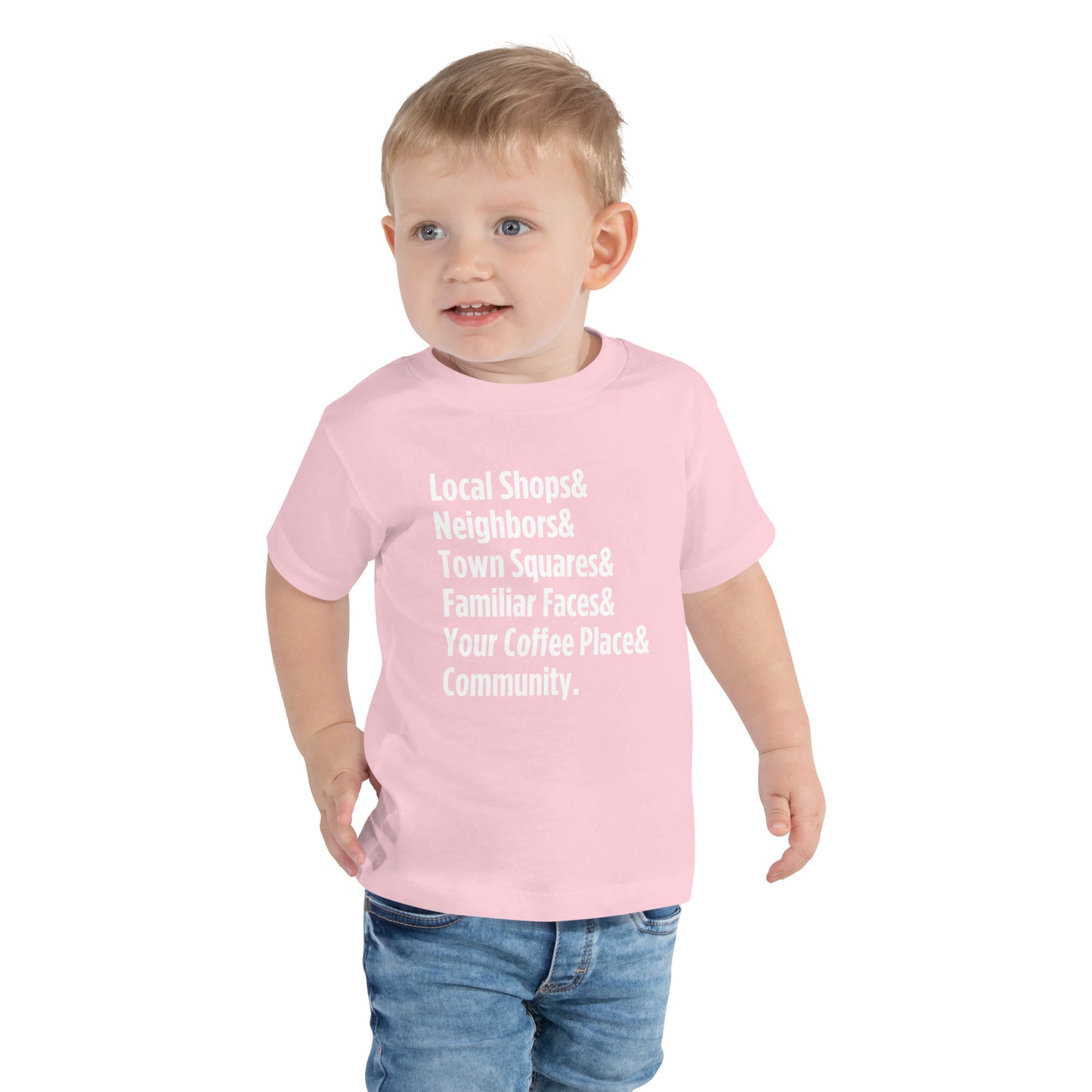 "Only on Main Street" (Community) Toddler Short Sleeve Tee