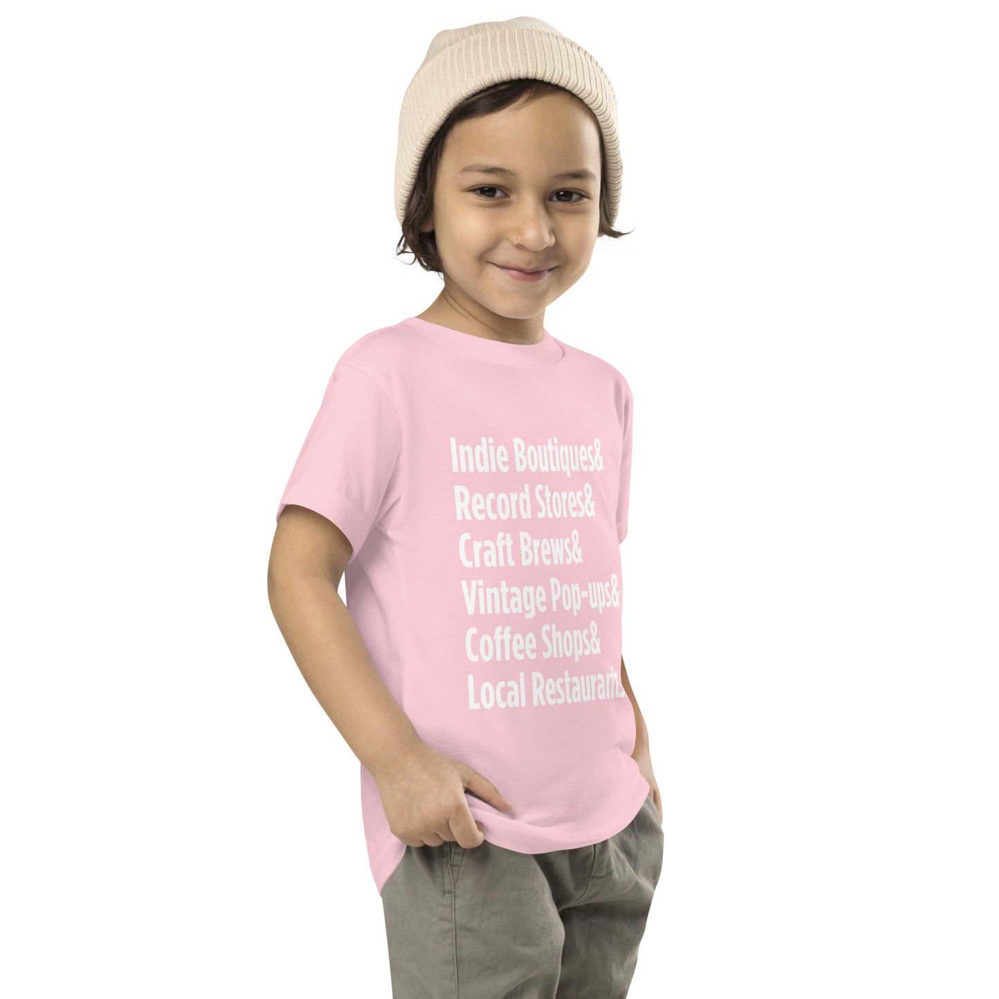"Only on Main Street" (Local Businesses) Toddler Short Sleeve Tee