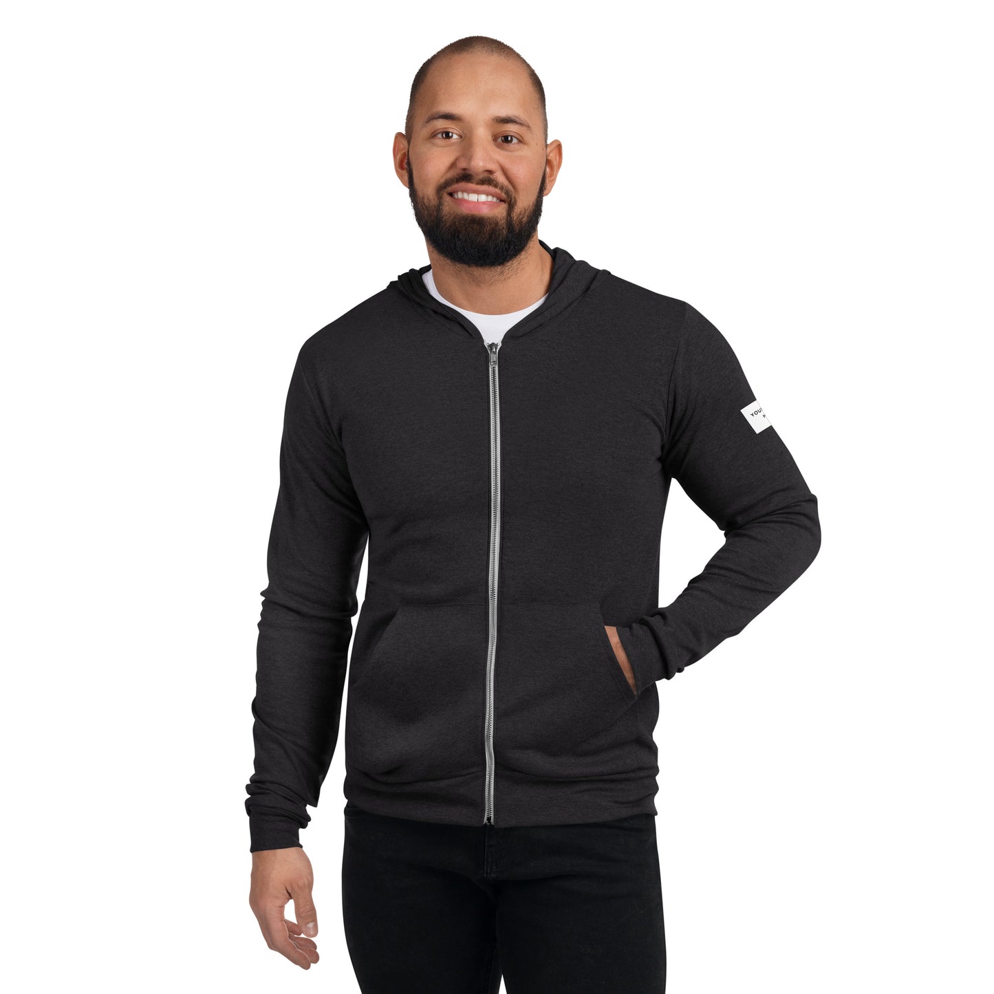 Customizable "Meet Me Downtown" Unisex Zip Hoodie