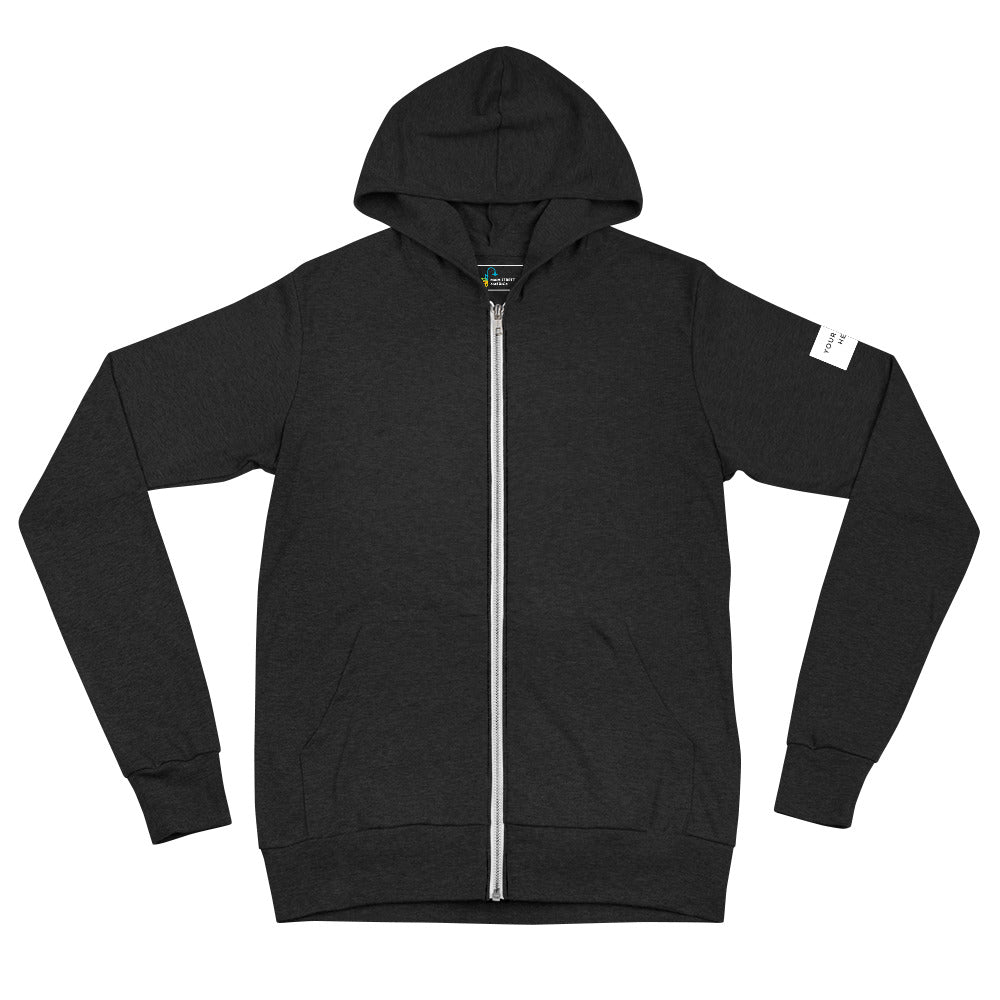 Customizable "Only on Main Street" (Events) Unisex Zip Hoodie