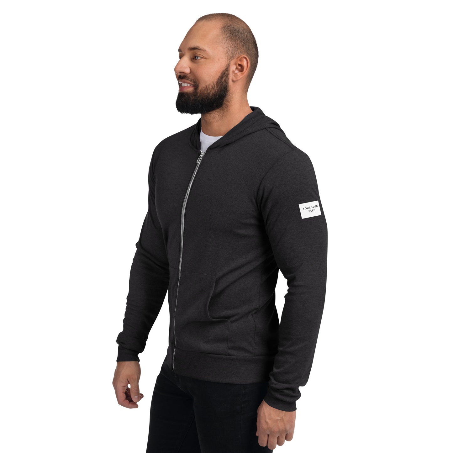 Customizable "Meet Me Downtown" Unisex Zip Hoodie