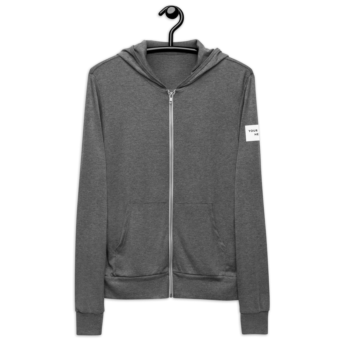 Customizable "America Needs Main Streets" Orange Unisex Zip Hoodie