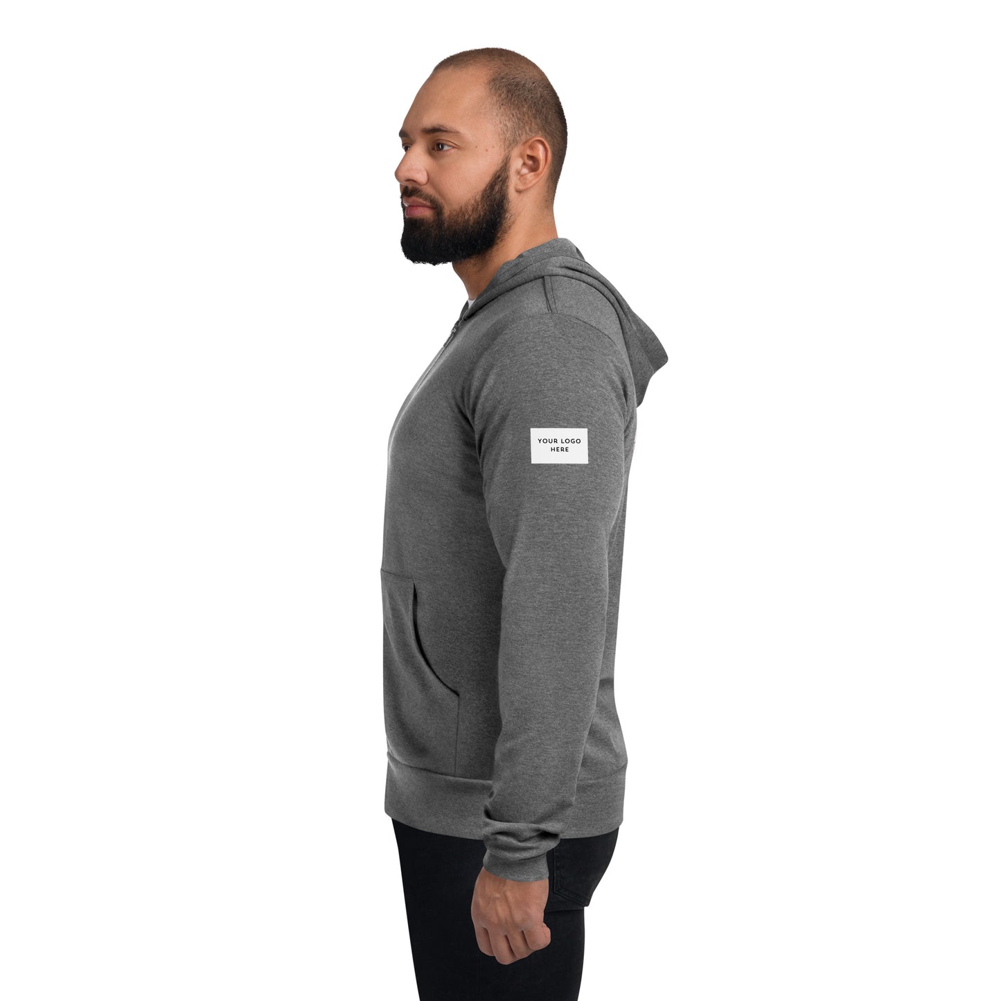 Customizable "Have a Nice Day" Unisex Zip Hoodie
