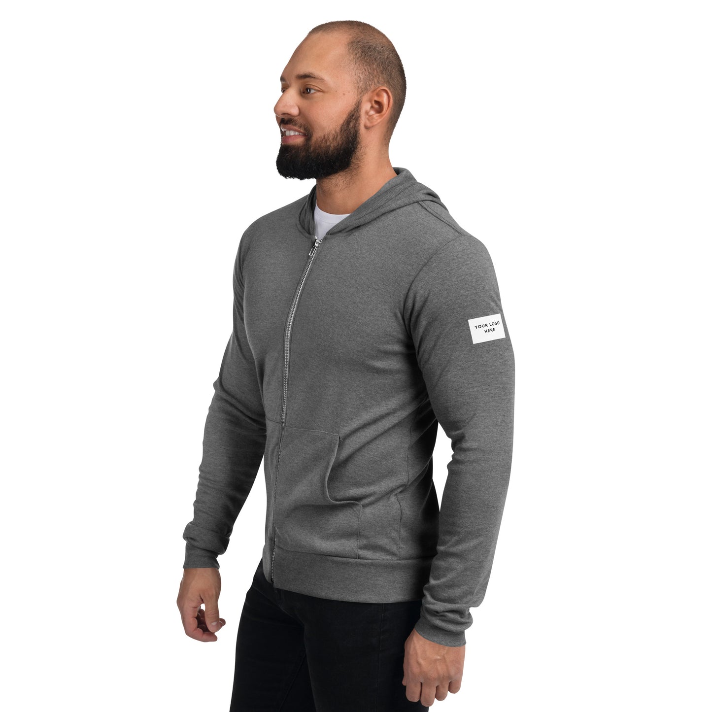 Customizable "Have a Nice Day" Unisex Zip Hoodie