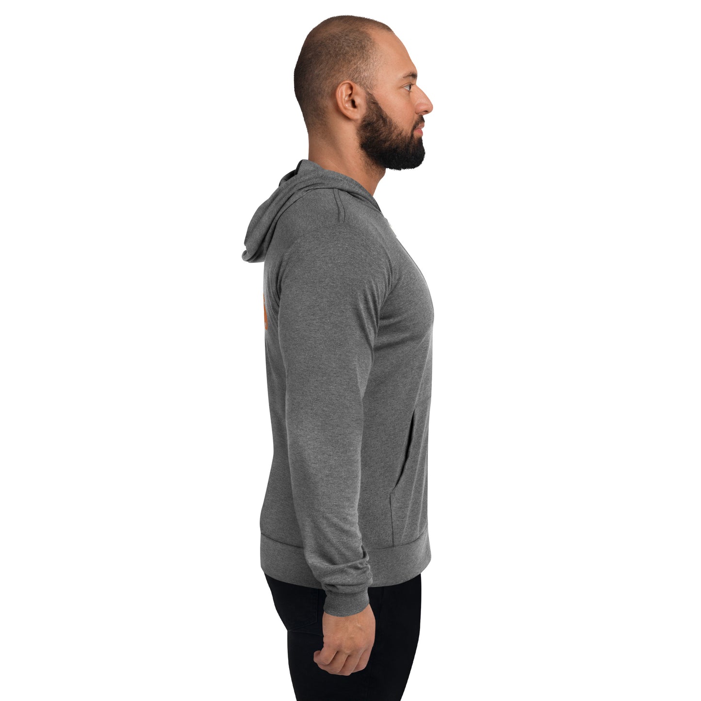 Customizable "America Needs Main Streets" Orange Unisex Zip Hoodie