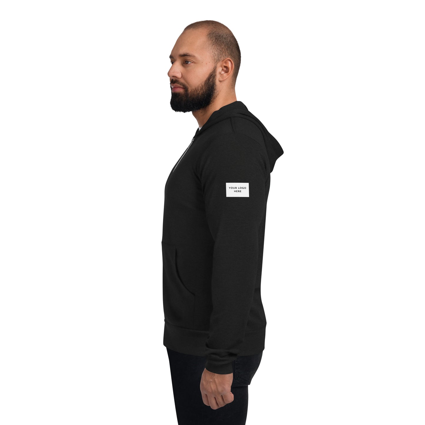 Customizable "Meet Me Downtown" Unisex Zip Hoodie