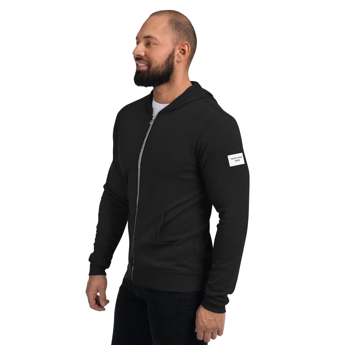 Customizable "Meet Me Downtown" Unisex Zip Hoodie