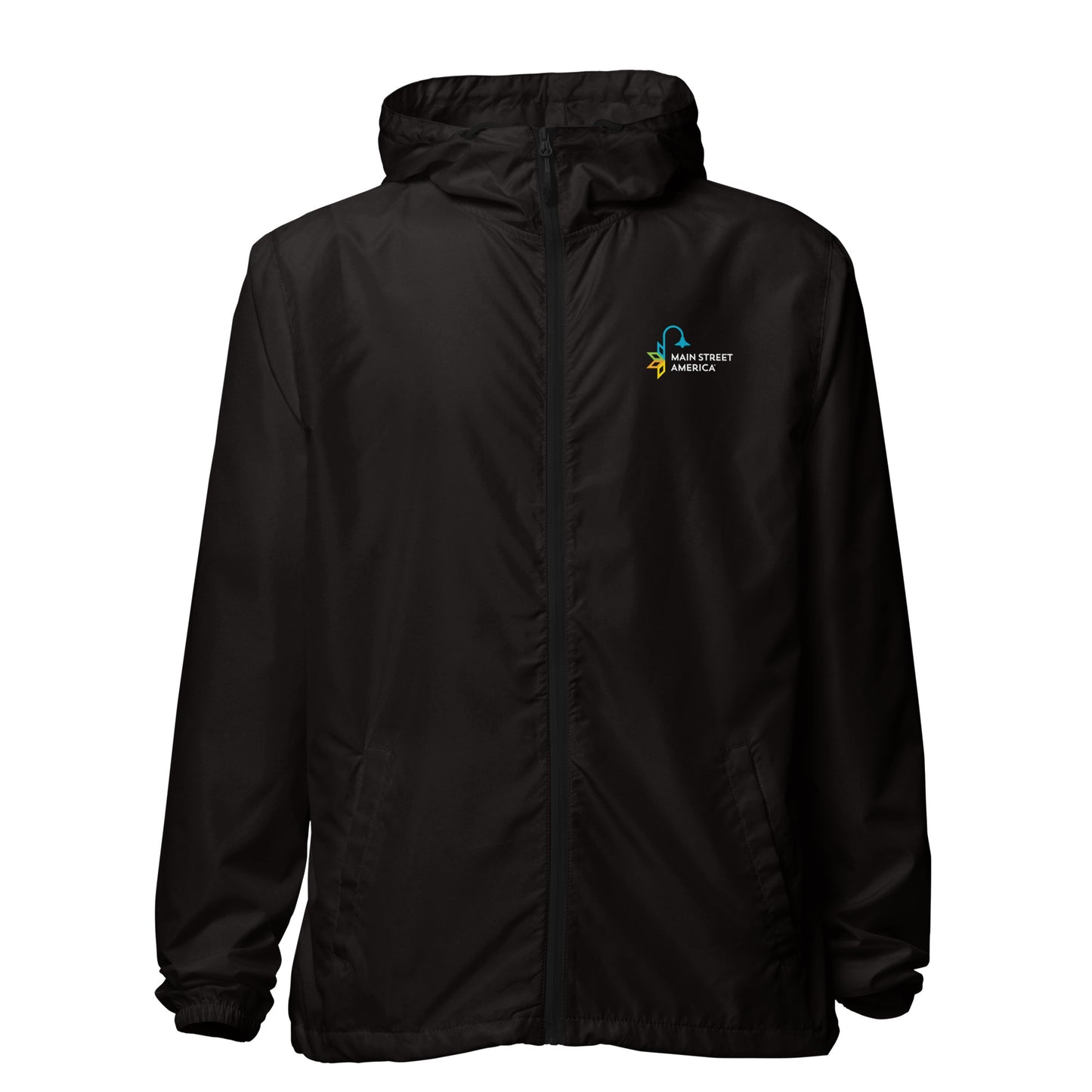 Branded Unisex Lightweight Zip-up Windbreaker
