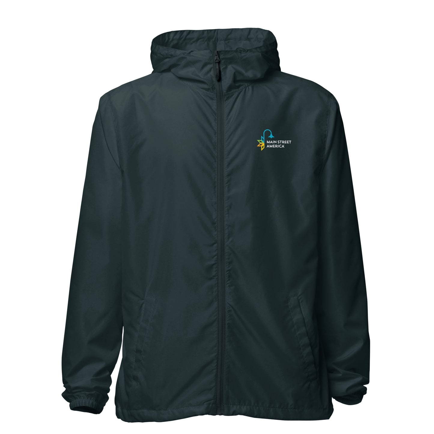 Branded Unisex Lightweight Zip-up Windbreaker