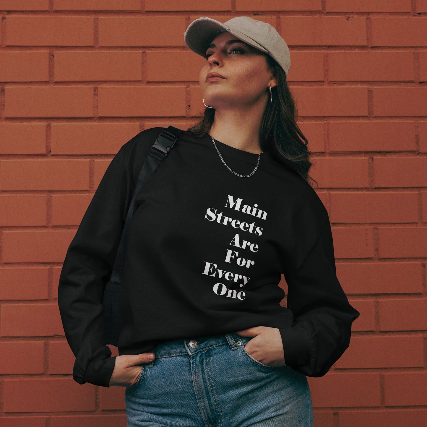 "Main Streets Are For Everyone" Premium Heavyweight Long Sleeve Shirt