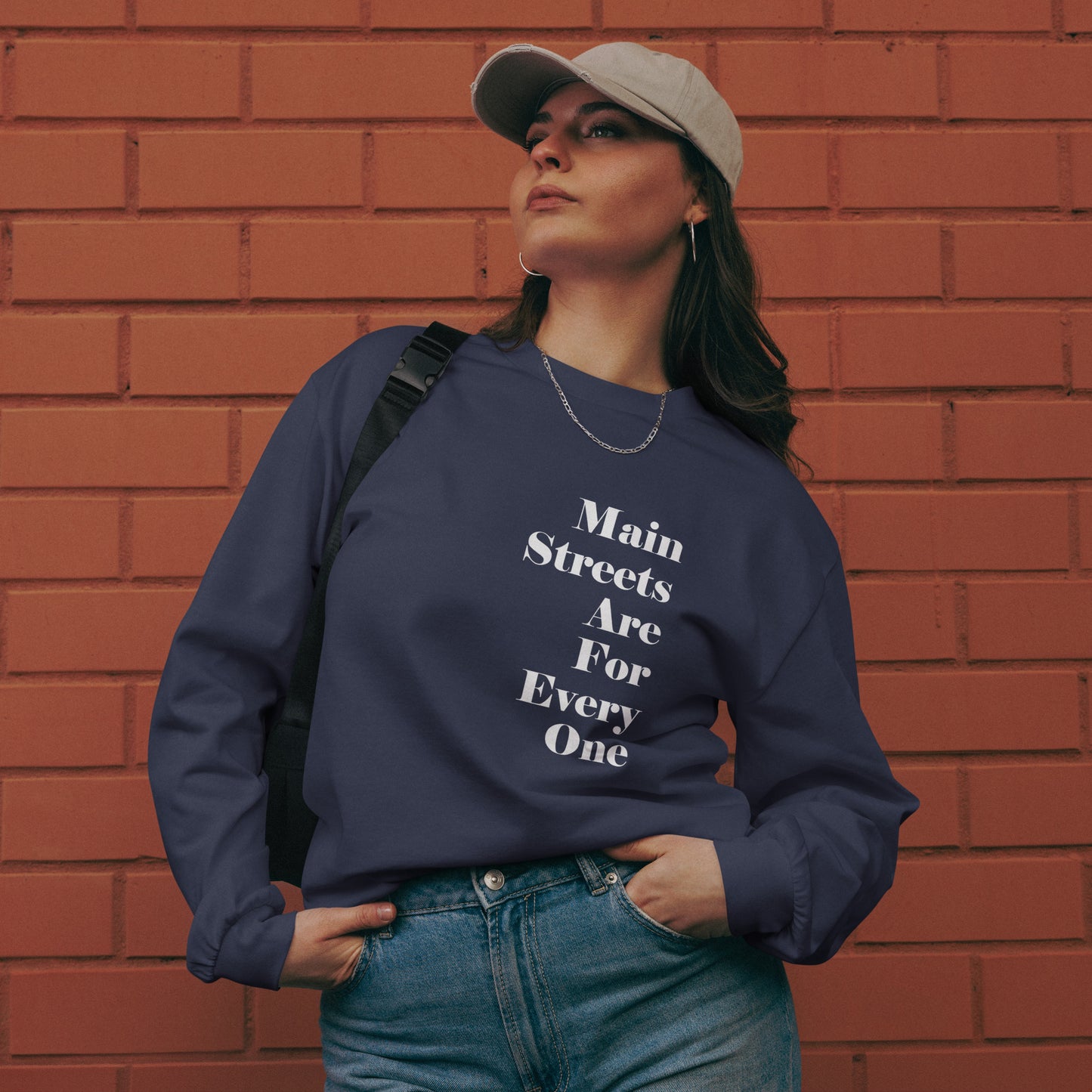 "Main Streets Are For Everyone" Premium Heavyweight Long Sleeve Shirt