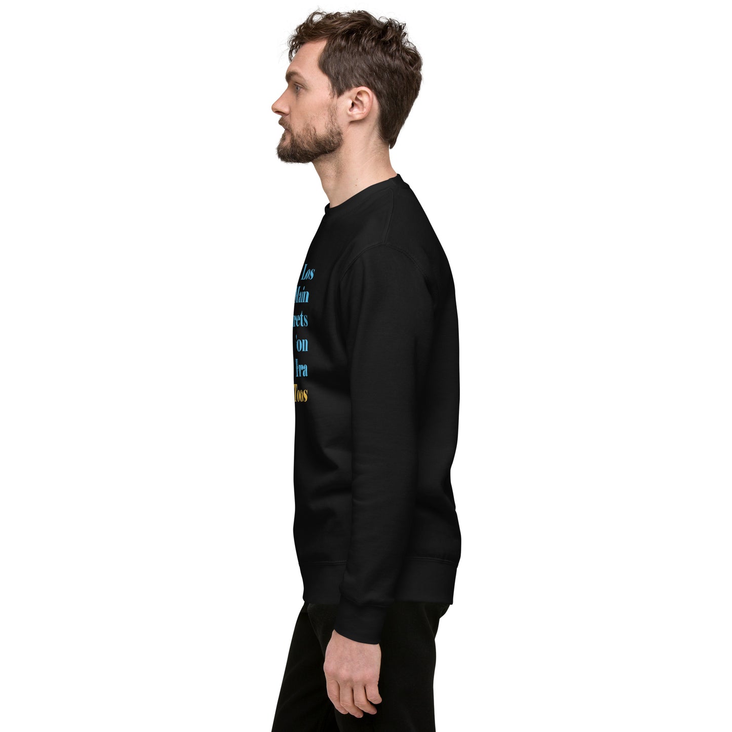 Los Main Streets Son Para Todos (Blue & Yellow) Unisex Premium Sweatshirt