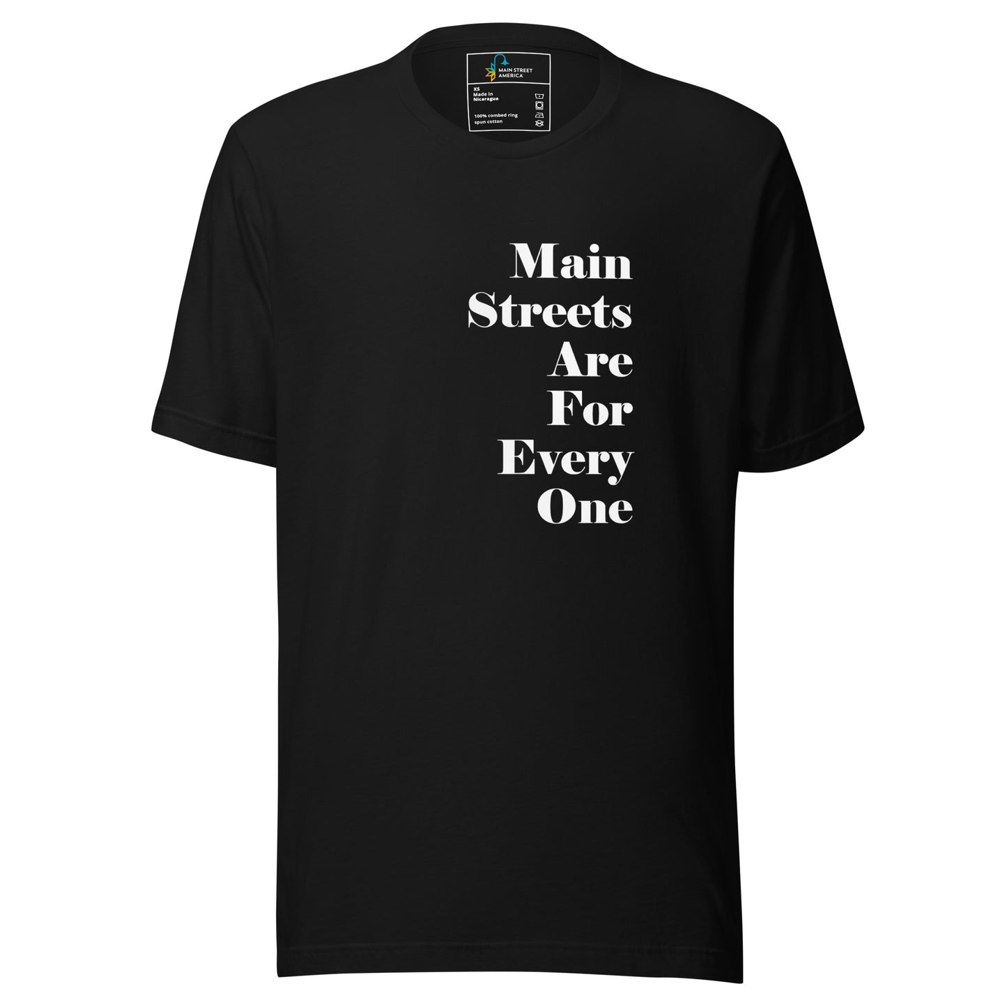 Main Streets Are For Everyone (White) Unisex T-shirt
