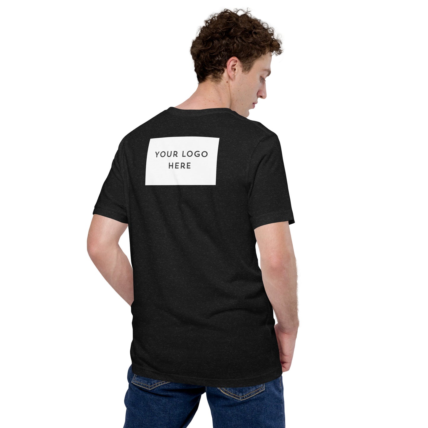Customizable "Meet Me Downtown" Blue Unisex T-shirt
