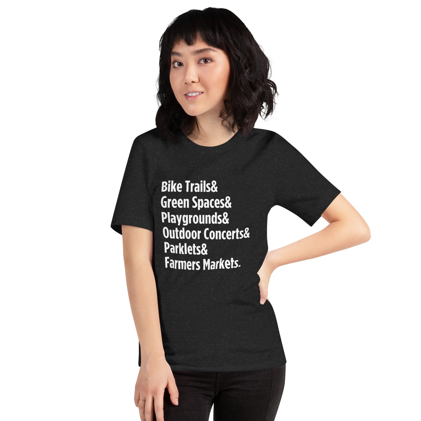 "Only on Main Street" (Greenspaces) Customizable Unisex T-shirt