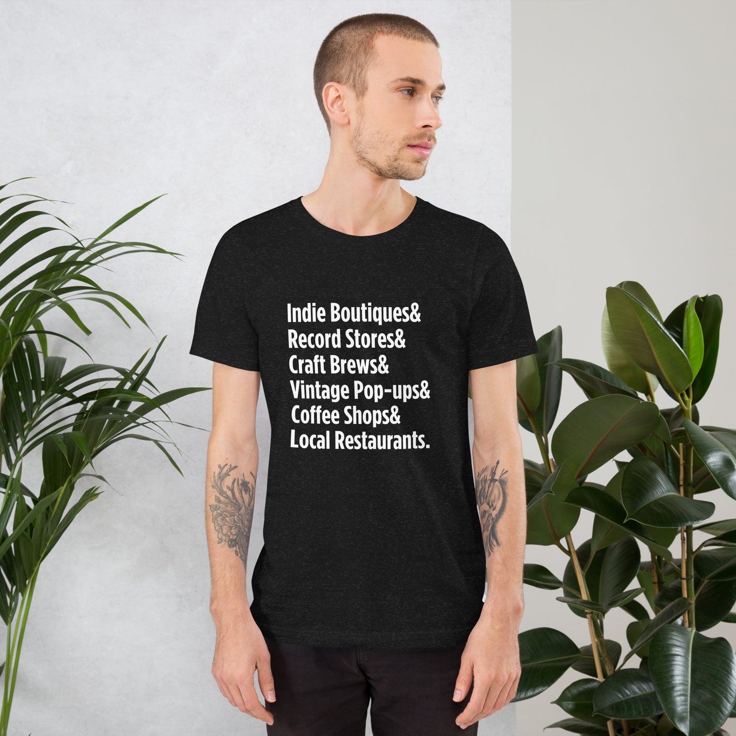 Customizable "Only on Main Streets" (Small Businesses) Unisex T-Shirt