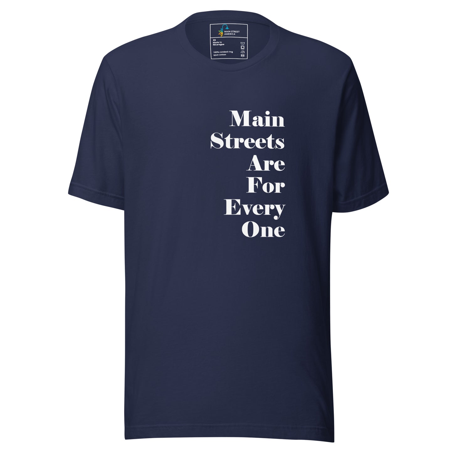 Main Streets Are For Everyone (White) Unisex T-shirt