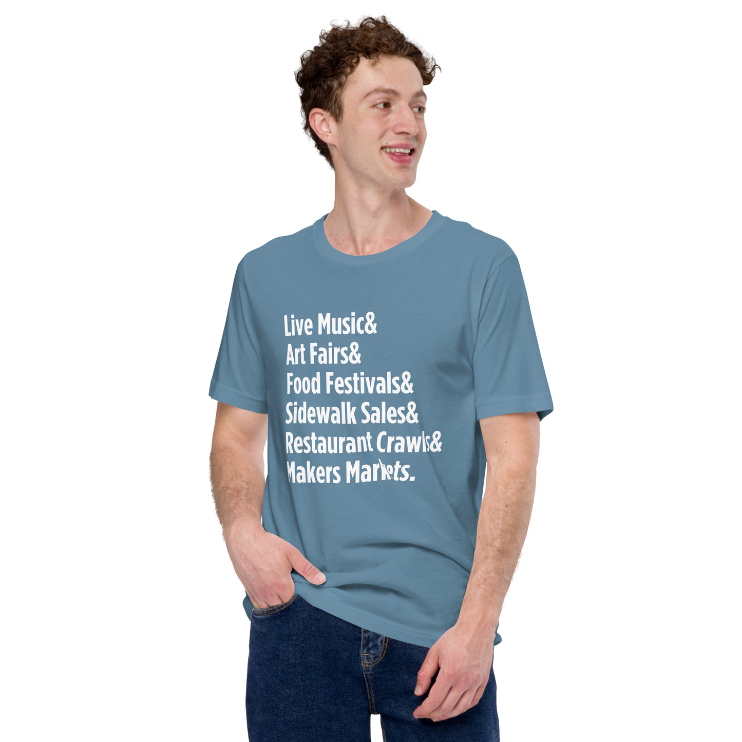 "Only on Main Street" (Events) Unisex T-shirt