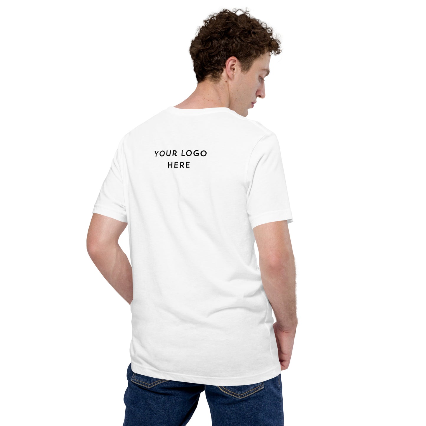 Customizable "Meet Me Downtown" Blue Unisex T-shirt