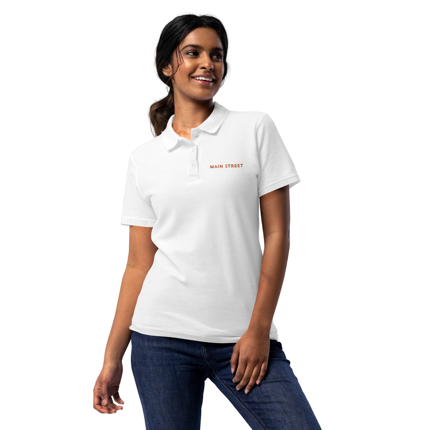 Main Street Women’s pique polo shirt