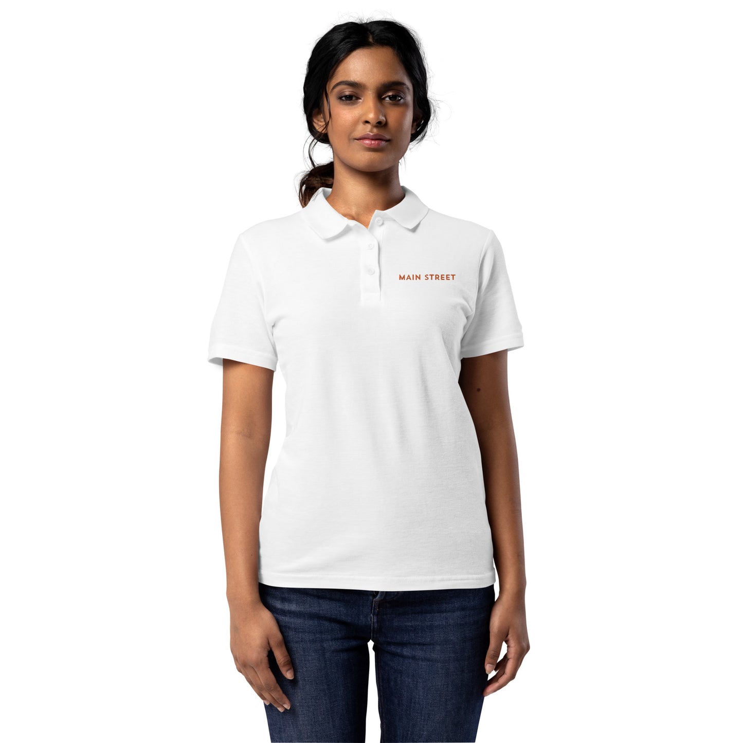 Main Street Women’s pique polo shirt