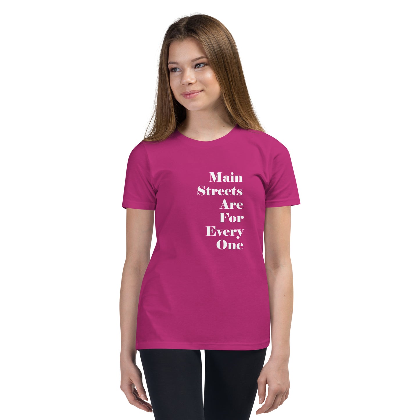 Main Streets Are For Everyone Youth Short Sleeve T-Shirt