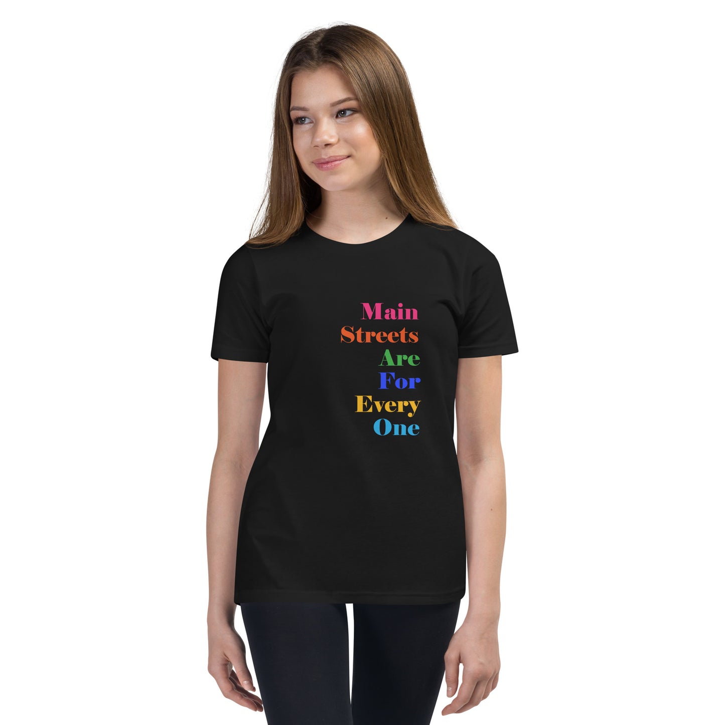 Main Streets Are For Everyone Youth Short Sleeve T-Shirt