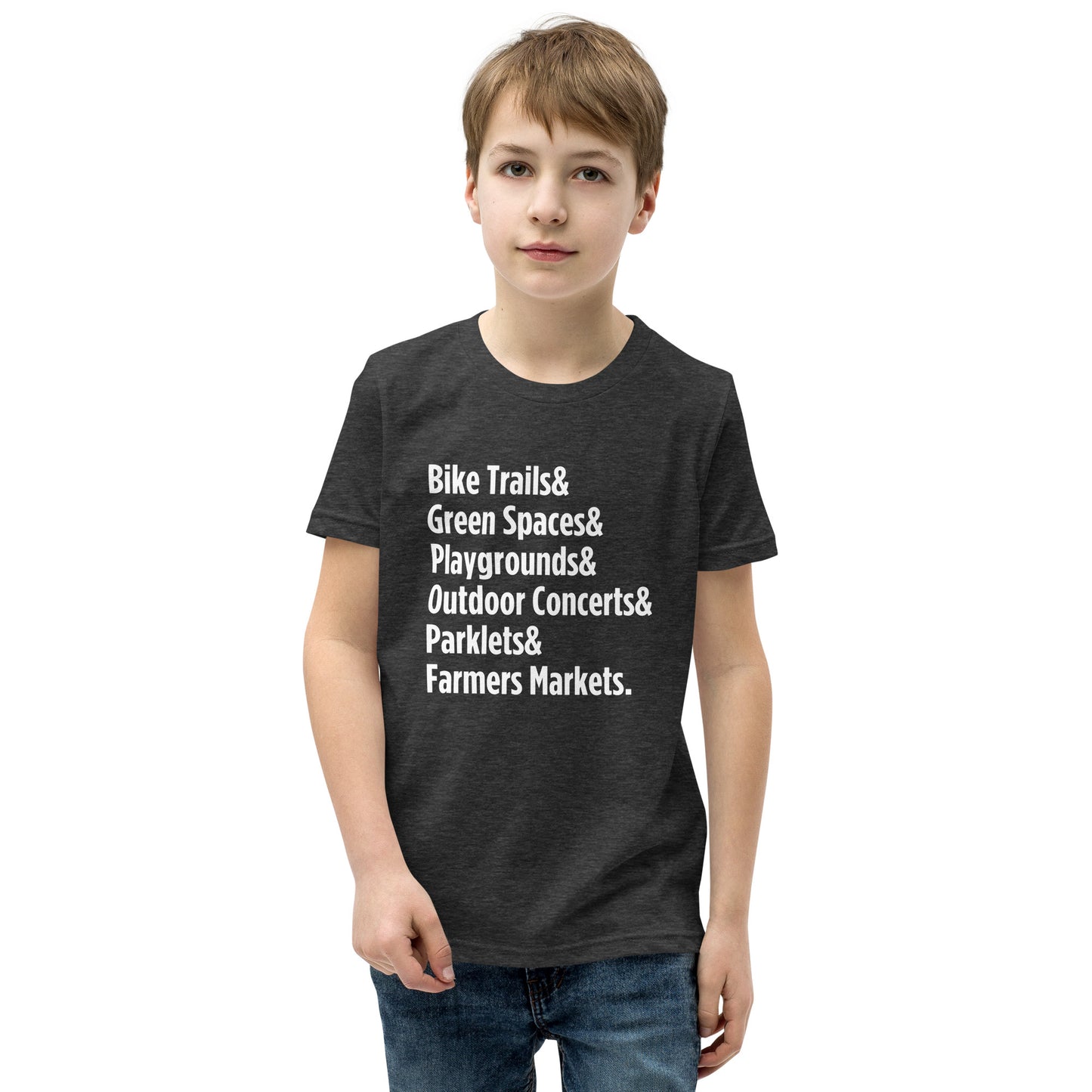 "Only on Main Street" (Greenspaces) Youth Short Sleeve T-Shirt