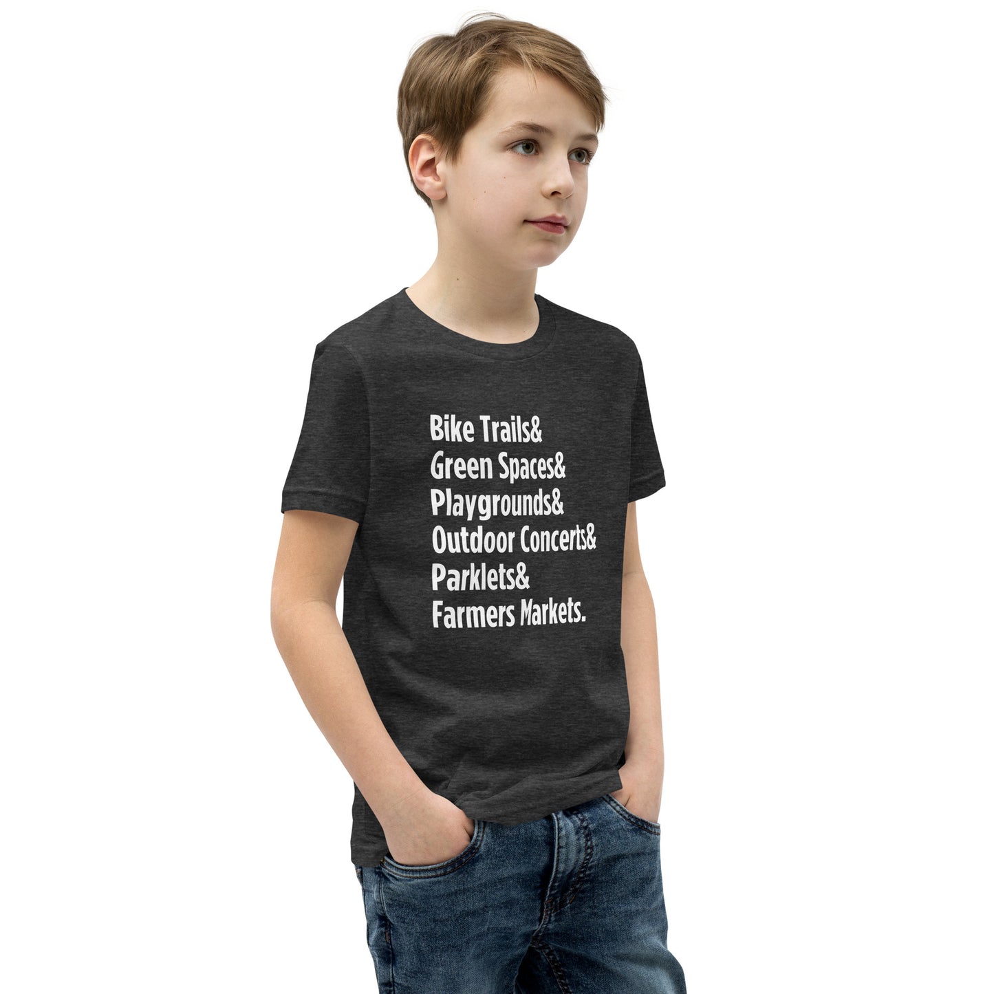 "Only on Main Street" (Greenspaces) Youth Short Sleeve T-Shirt