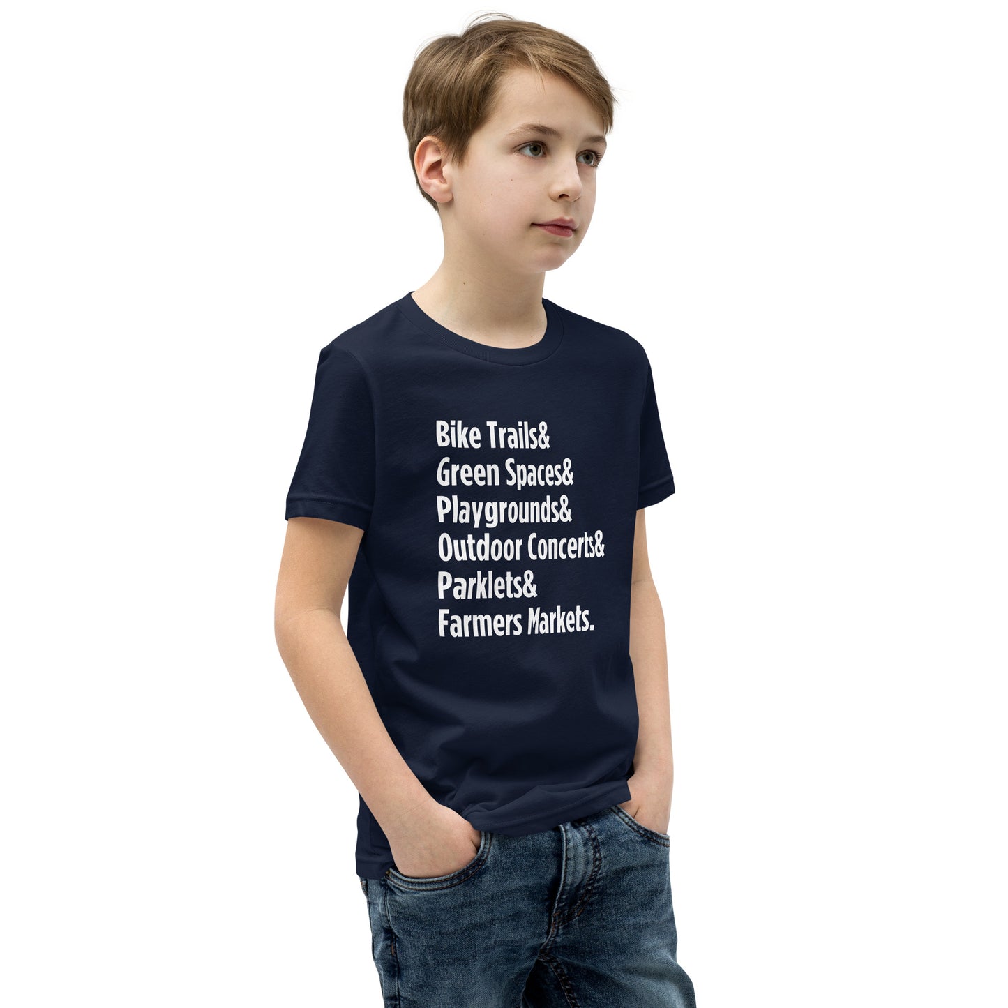 "Only on Main Street" (Greenspaces) Youth Short Sleeve T-Shirt
