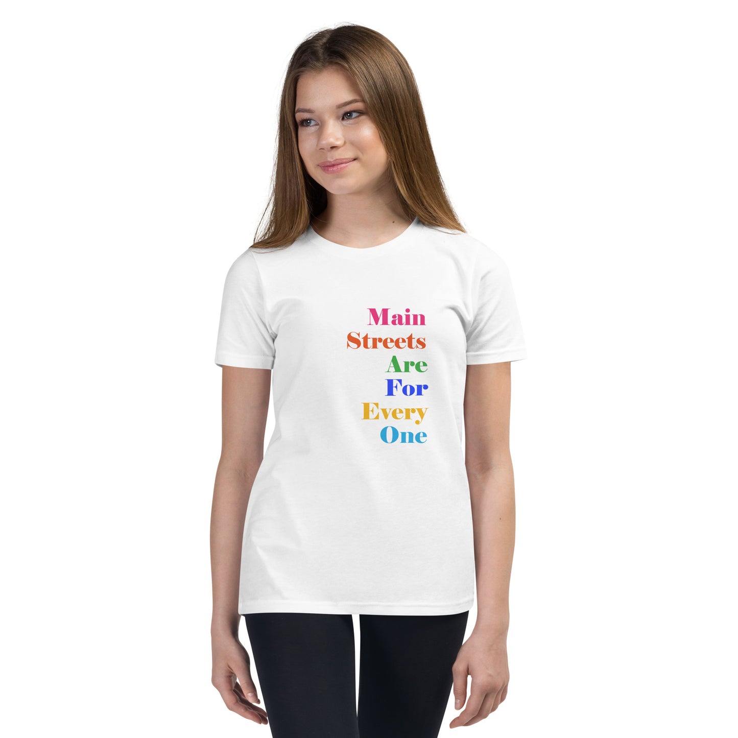 Main Streets Are For Everyone Youth Short Sleeve T-Shirt