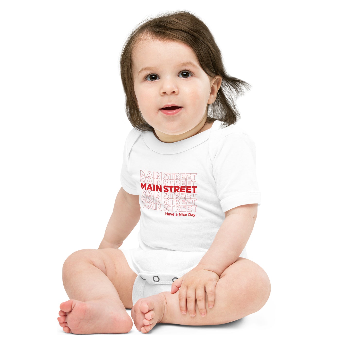 "Have a Nice Day" Baby Short Sleeve One Piece