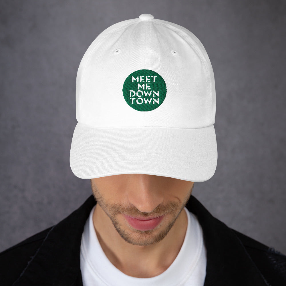 "Meet Me Downtown" Green Dad Hat