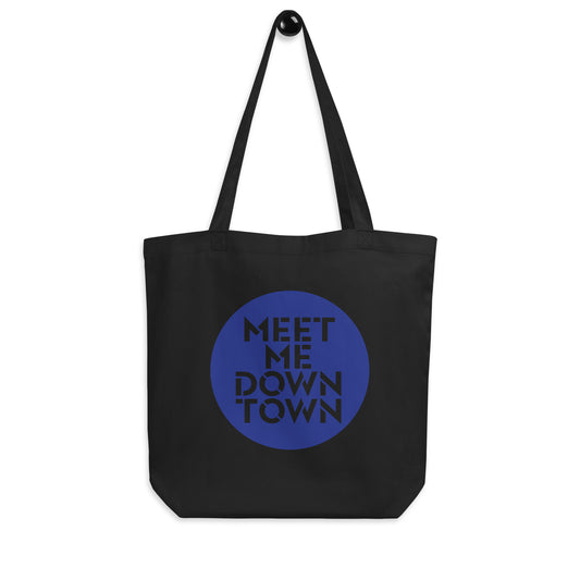 "Meet Me Downtown" Blue Eco Tote Bag