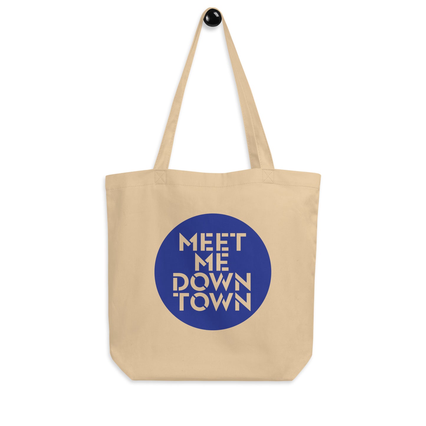 "Meet Me Downtown" Blue Eco Tote Bag