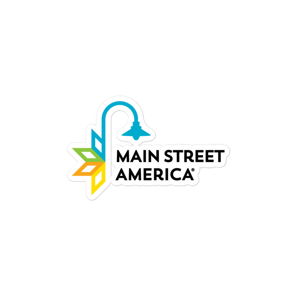 Main Street America Logo Bubble-free Stickers