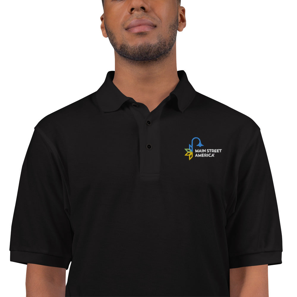 Main Street America Men's Premium Polo