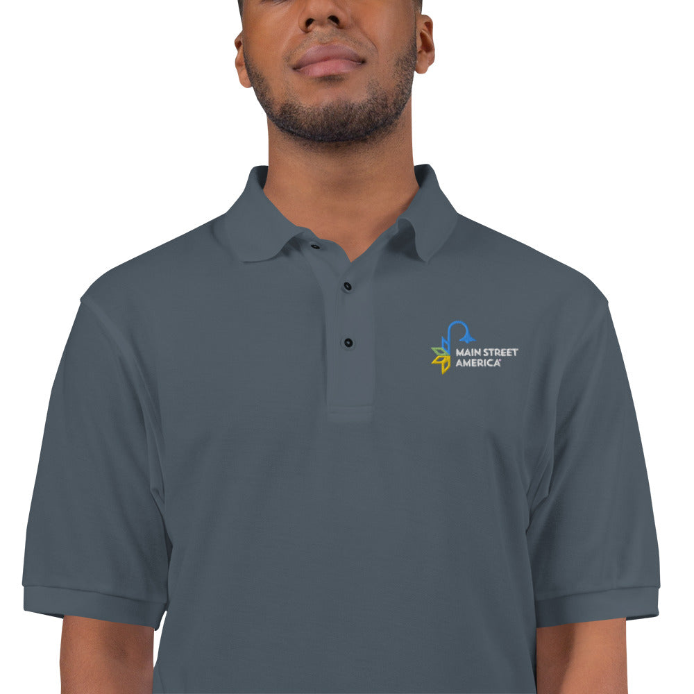 Main Street America Men's Premium Polo
