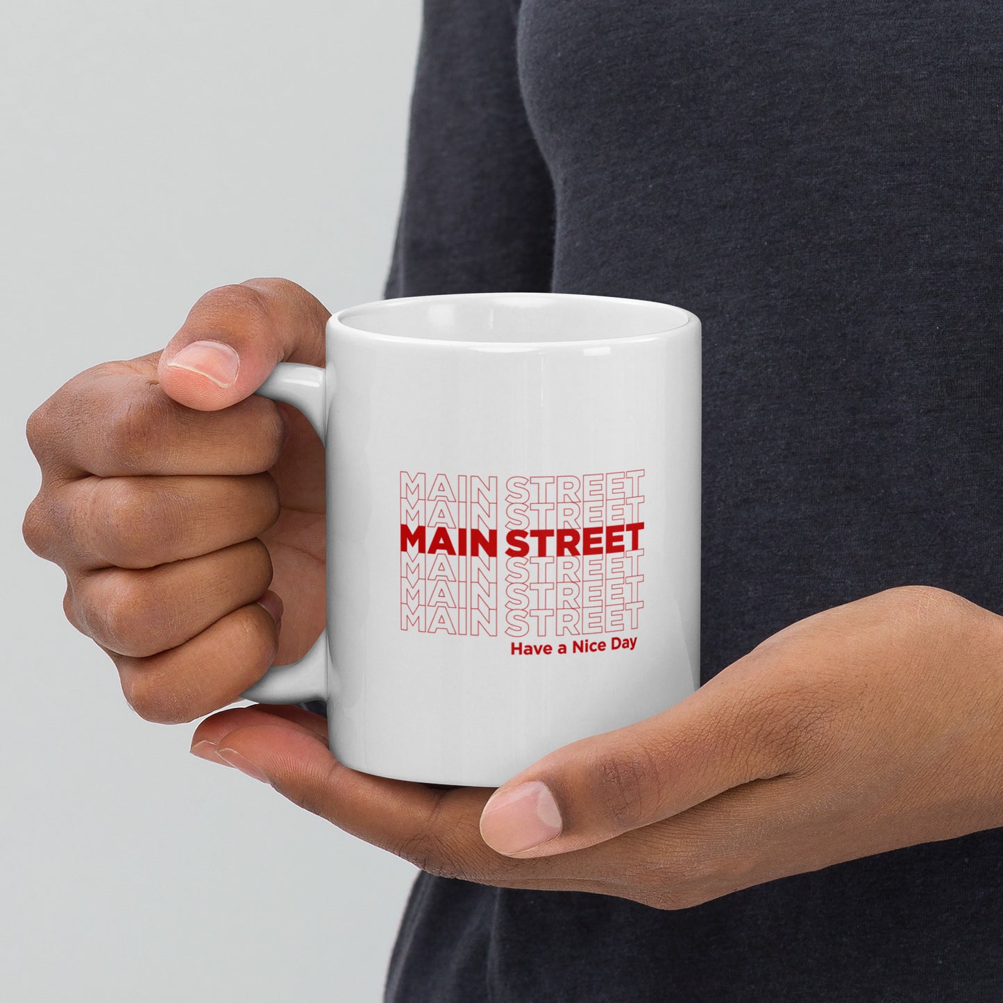 "Have a Nice Day" White Glossy Mug
