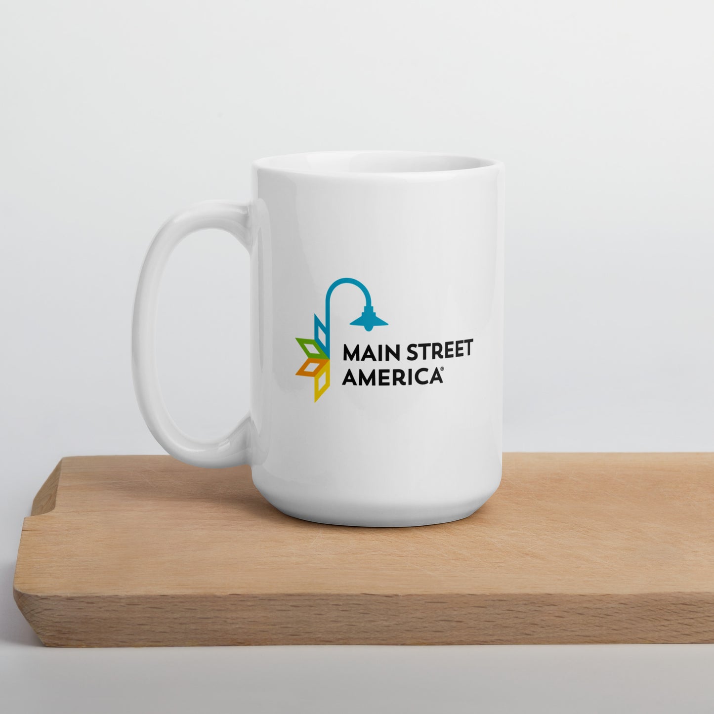 Main Street America White Glossy Mug