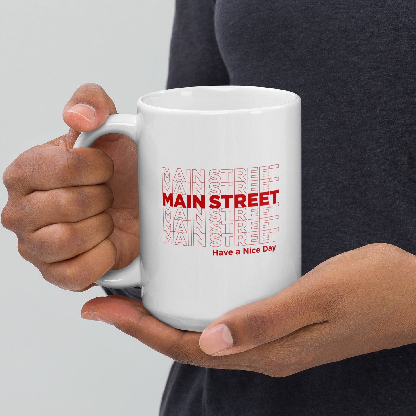 "Have a Nice Day" White Glossy Mug