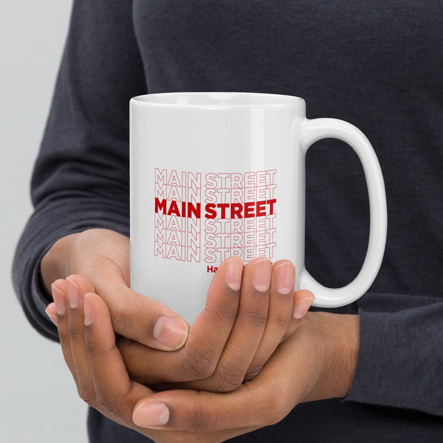 "Have a Nice Day" White Glossy Mug
