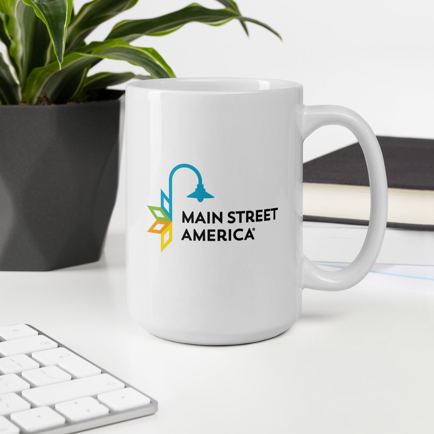 Main Street America White Glossy Mug