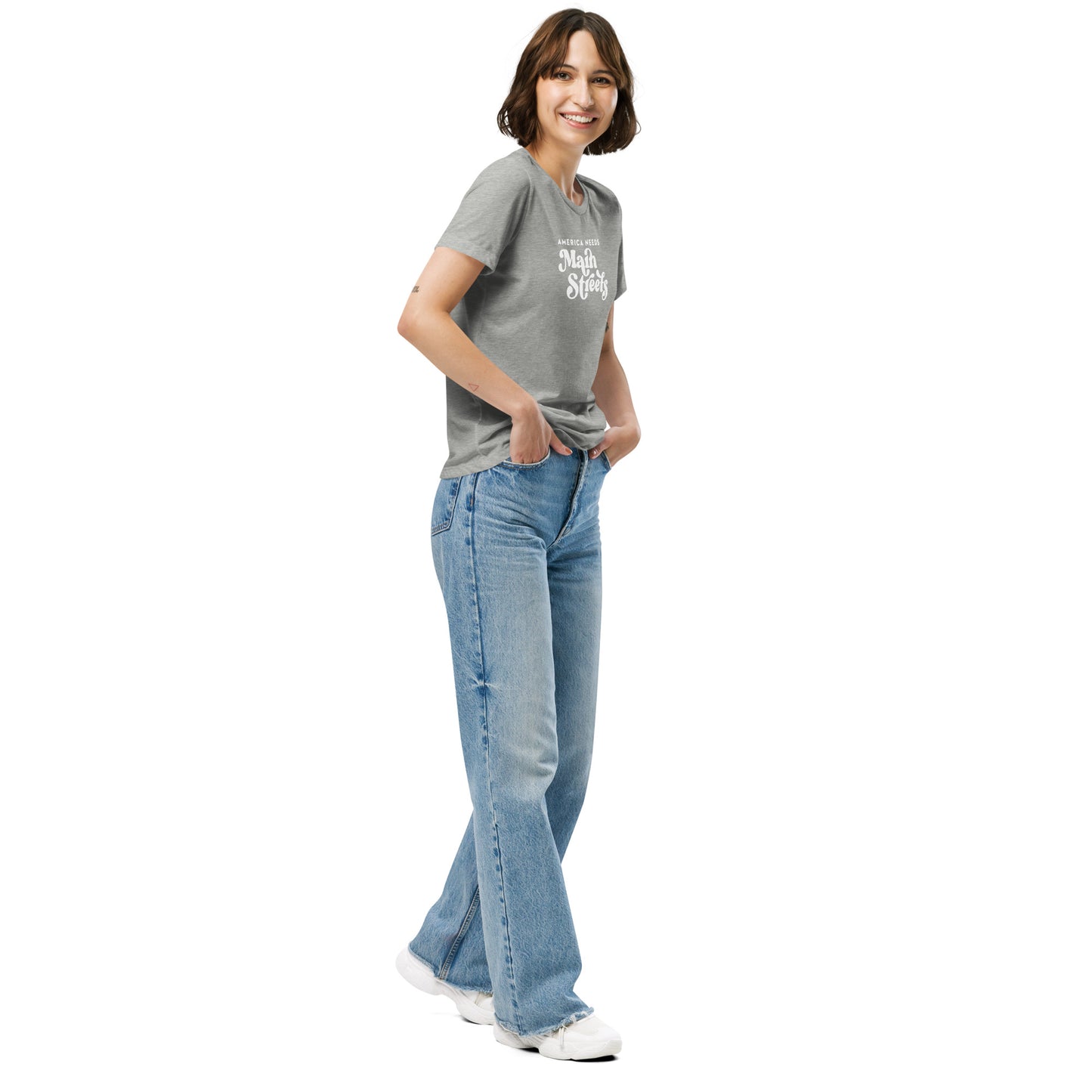 "America Needs Main Streets" Women’s Relaxed Tri-blend T-shirt