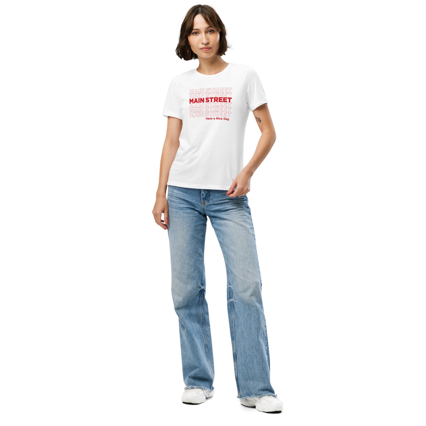 "Have a Nice Day" Women’s Relaxed Tri-Blend T-shirt