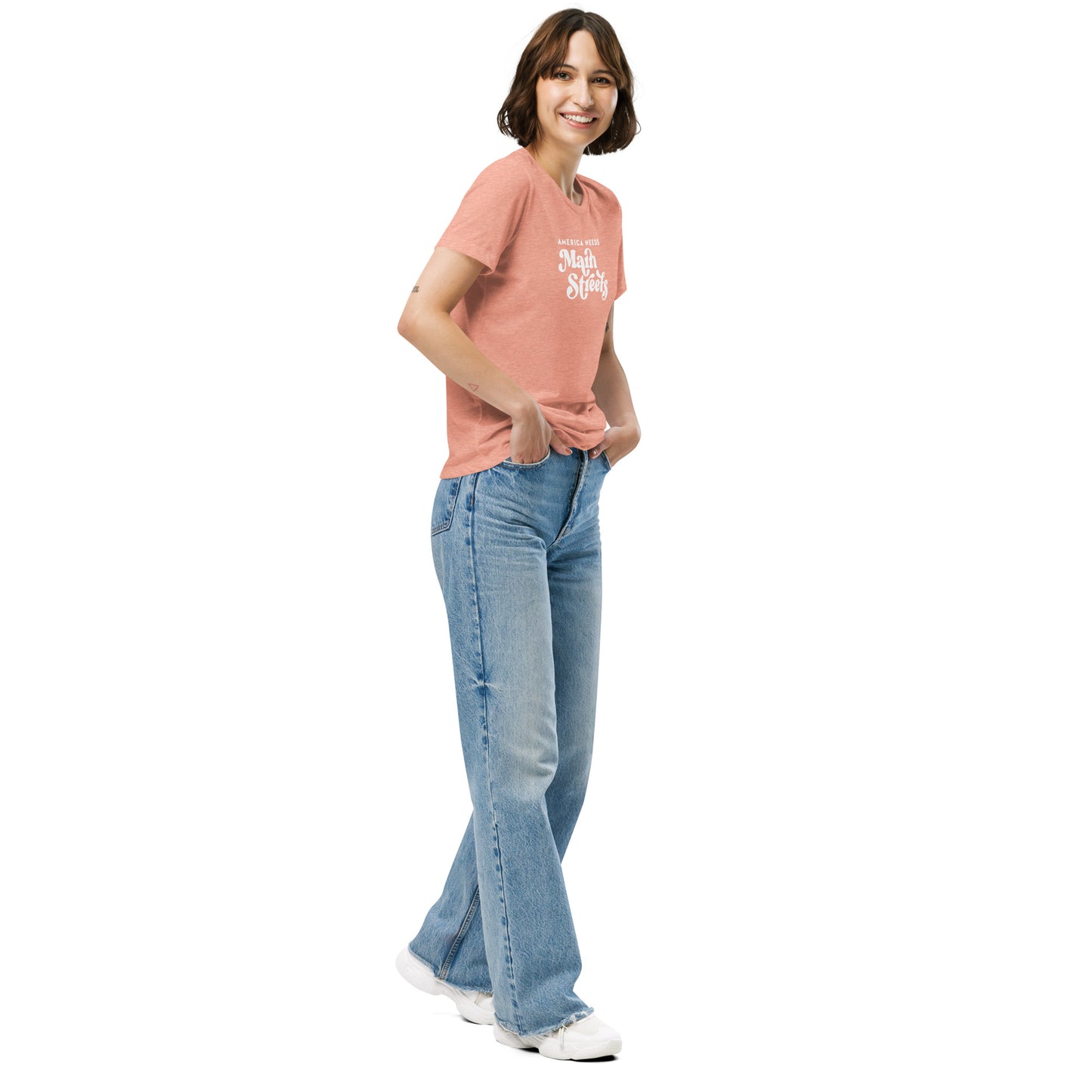 "America Needs Main Streets" Women’s Relaxed Tri-blend T-shirt