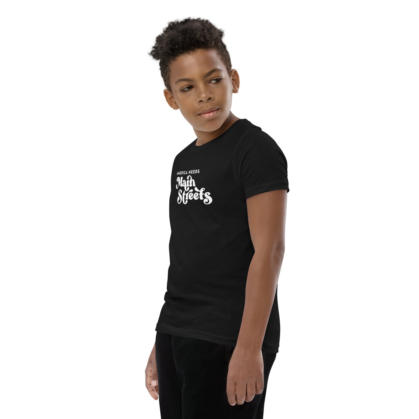 "America Needs Main Streets" Youth Short Sleeve T-Shirt